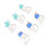 6Pcs Reusable Silicone Cartoon Straw Covers Drink Tips Lids Type A 15