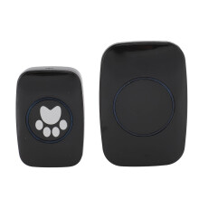 Wireless Dog Door Bell Transmitter & Receiver 100‑240V Black EU