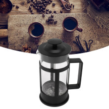 350ml Glass & Stainless Steel French Press Coffee Maker Teapot