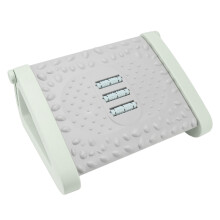 Ergonomic Green Under Desk Foot Stool with 6 Adjustable Heights Massage Texture