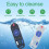 Silicone TV Remote Baby Teether - Beige, 14.4x4.5cm, Multi Buttons 8