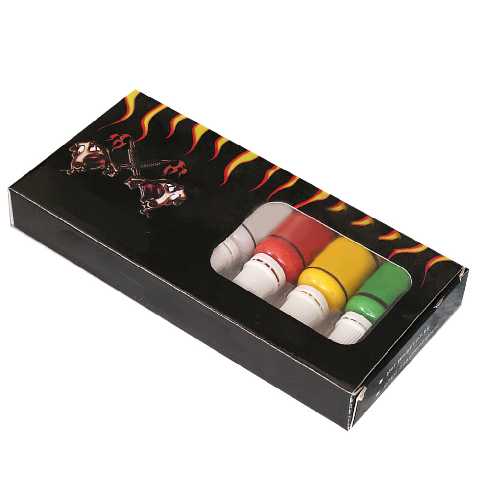 Professional 7-Color Tattoo Ink Set 15ml Long Lasting Liquid Pigment Kit