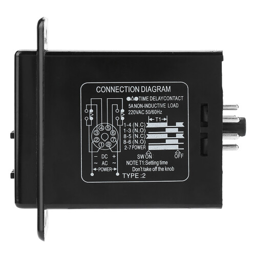 ASY-3D 8 Pin Digital Timer Relay 220V AC 0-199 Min Delay On Timer