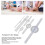 6Pcs Medical Spinal Goniometer Joint Angle Protractor Ruler Set 3