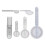 6Pcs Medical Spinal Goniometer Joint Angle Protractor Ruler Set 11