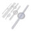 6Pcs Medical Spinal Goniometer Joint Angle Protractor Ruler Set 15