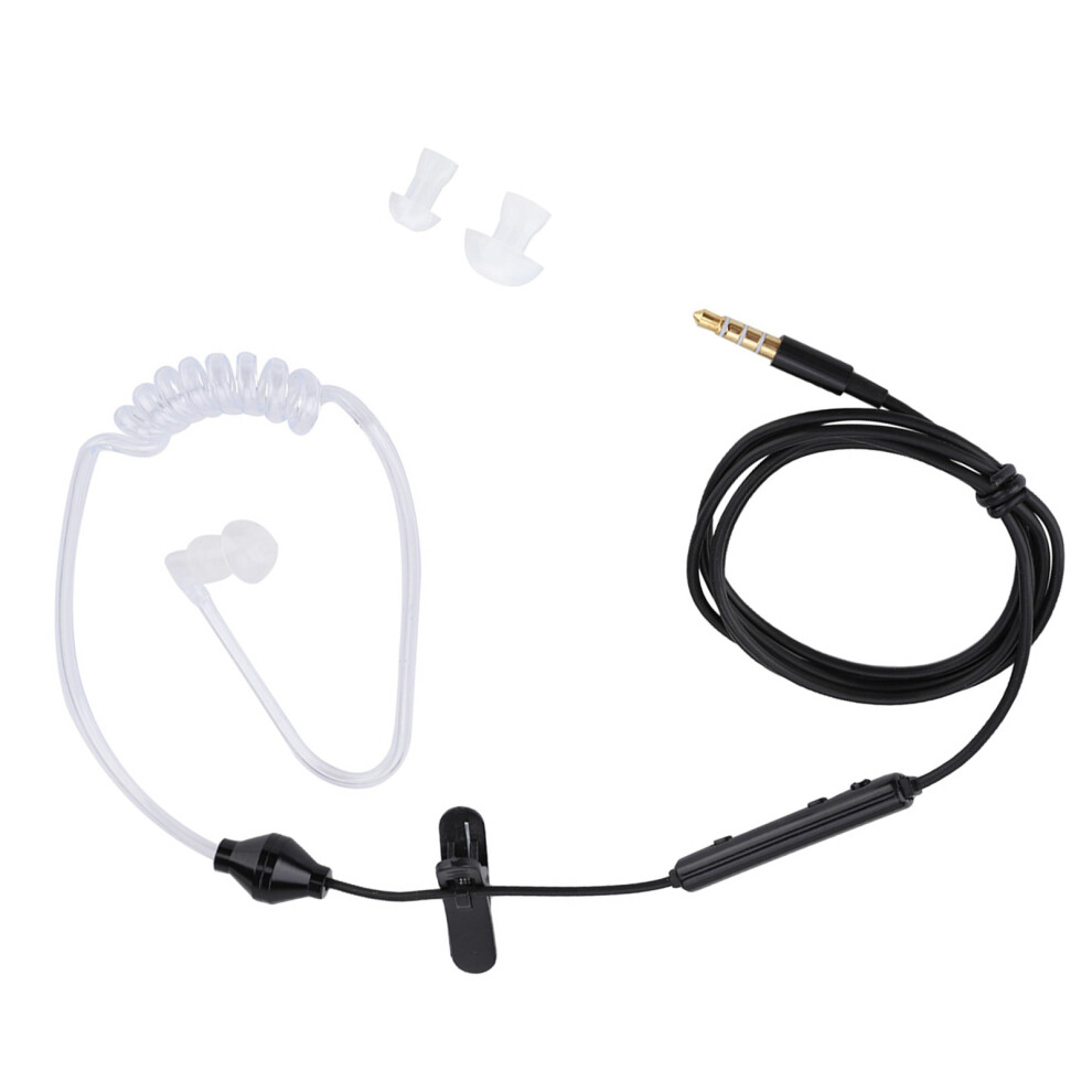 In-Ear Air Tube Headset With Mic For Ios/Android, Cable, Tube Black/White 4211389368544