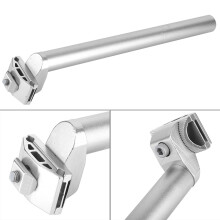 Road & Mountain Bike Seat Post 25.4*300MM Shock Absorbing Alloy Silver