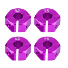 Universeller 12mm Hex Nabenadapter für RC-Autos Lila Passend für HSP Sakura 1/10