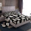 Black and White King Size Bedding Set with Halloween Ghost Pattern and Deep Pocket Fitted Sheet 1