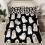 Black and White King Size Bedding Set with Halloween Ghost Pattern and Deep Pocket Fitted Sheet 2
