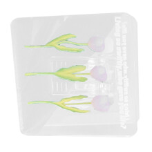 Beidseitiger Acryl-Fotoklammer Tulpenmuster Hellrosa, Vielseitig, 20g