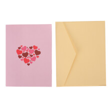 Handcrafted Love Heart Tree 3D Greeting Card 20x15cm