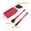 4PCS Silicone Glue Applicator Set for Woodworking – Red & Black 4