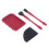 4PCS Silicone Glue Applicator Set for Woodworking – Red & Black 16