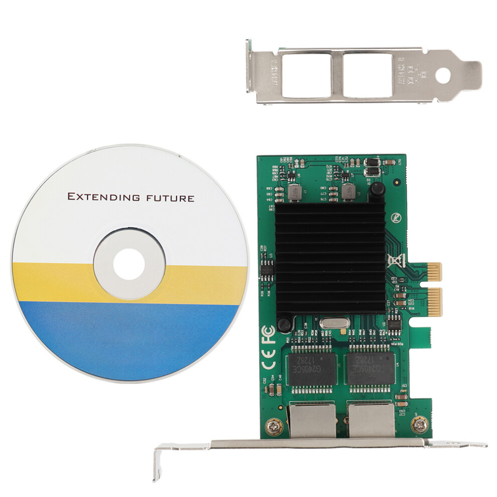 Pci-E X1 1000Mbps Dual Port Gigabit Ethernet 7340572996596