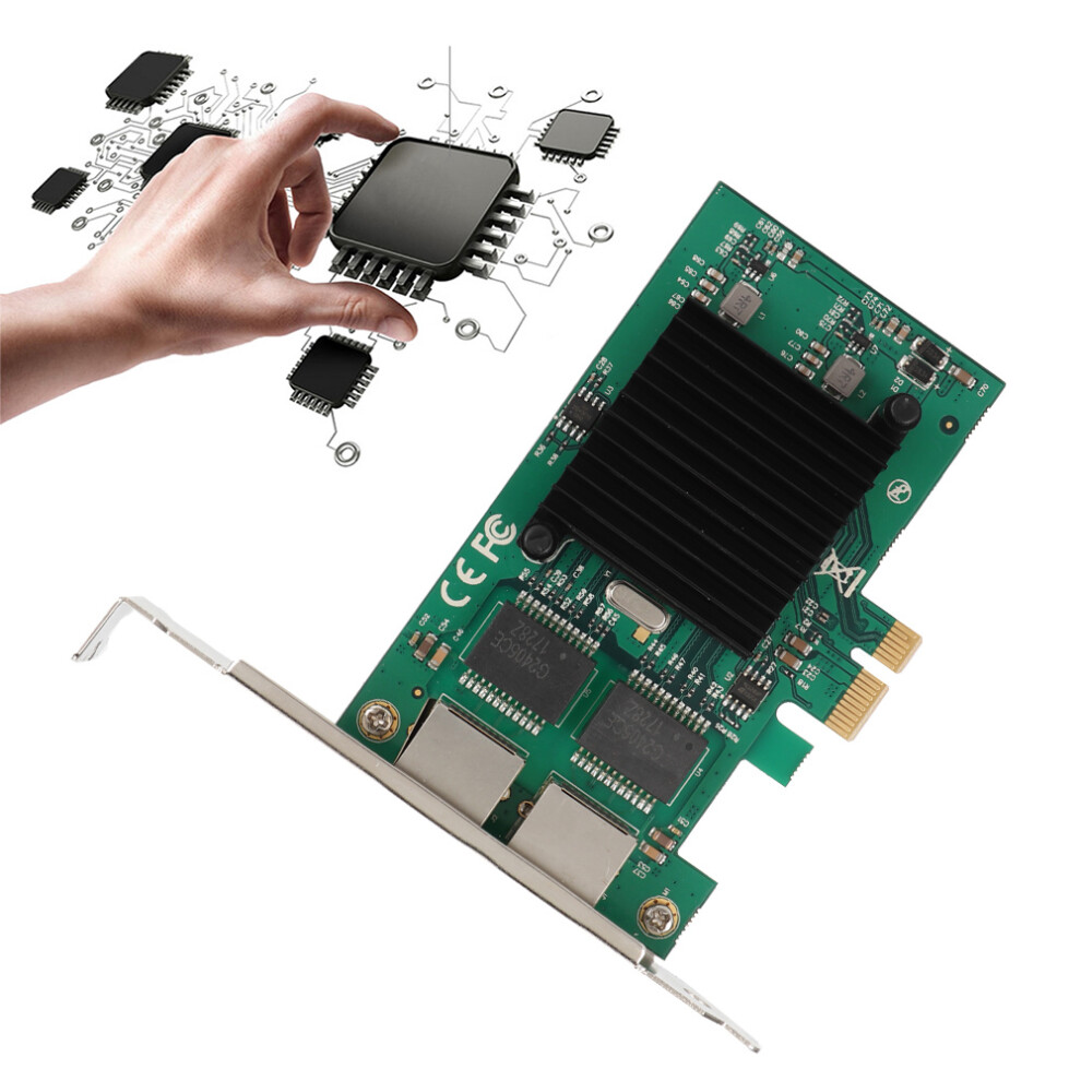 Pci-E X1 1000Mbps Dual Port Gigabit Ethernet 7340572890689