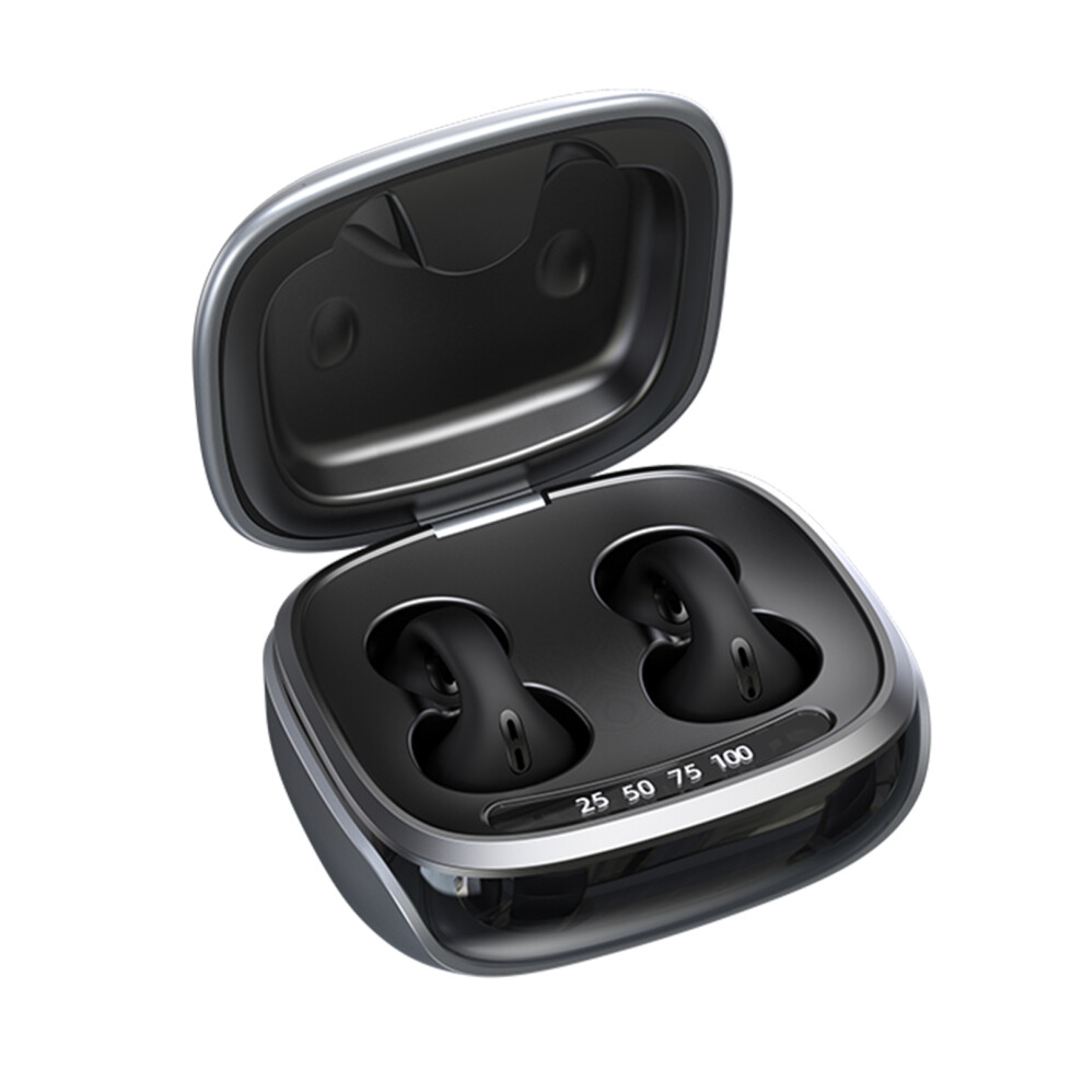Bt5.3 True Wireless Ear Clip Headphones 400Mah Battery Black 7671389372106