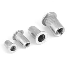 200pcs Stainless Steel Threaded Inserts M3, M4, M5, M6 Rivet Nut Set