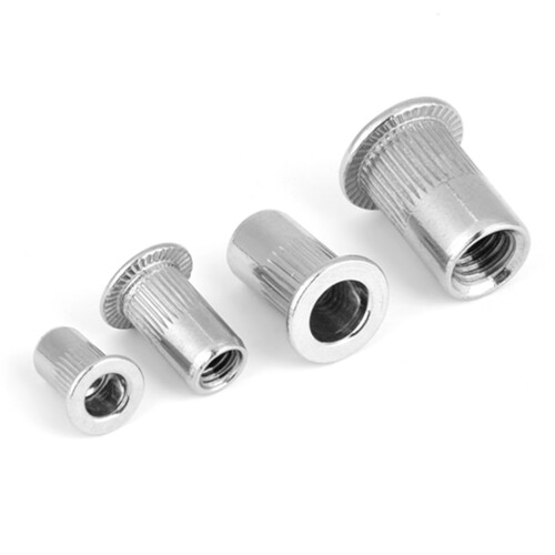 200pcs Stainless Steel Threaded Inserts M3, M4, M5, M6 Rivet Nut Set