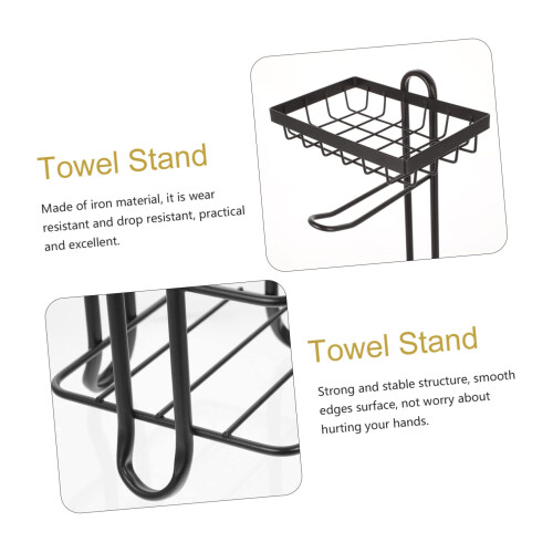 Toilet Paper Holder Stand Space Saving Vertical Multi Roll Storage Freestanding for Bathroom 2