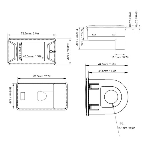Dualer digitaler Voltmeter & Ammeter AC 40-400V 100A Panel Meter für Australien 2