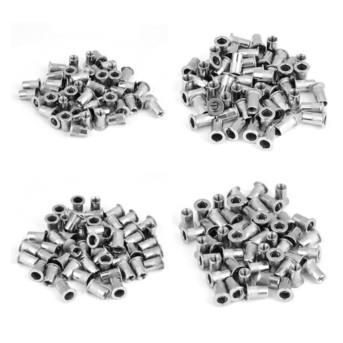 200pcs M3 M4 M5 M6 Blind Rivet Nut Set Stainless 1