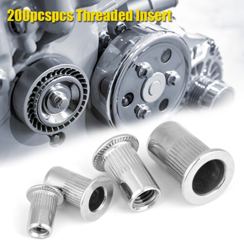 200pcs M3 M4 M5 M6 Blind Rivet Nut Set Stainless 2