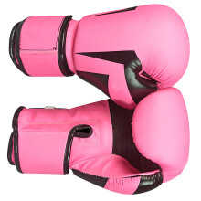 Gants de boxe roses de 10 oz pour hommes, femmes et enfants, gants d'entraînement pour sac de sable