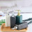 Green Glass Soap Dispenser Bottle for Bathroom or Kitchen, Refillable Rectangular Lotion Pump, Durable and Easy Pump Dispensing 5