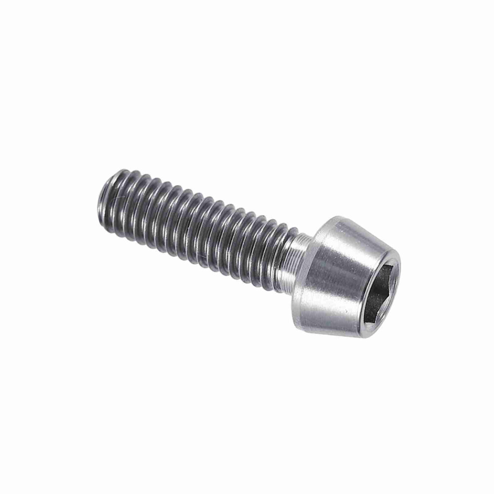 Titanium Alloy Mountain Bike Tapered Bolt With Washer M6x20 Silver Lightweight 6901389373546