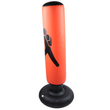 Aufblasbarer Boxsack 160 cm Orange - 65 cm Basis