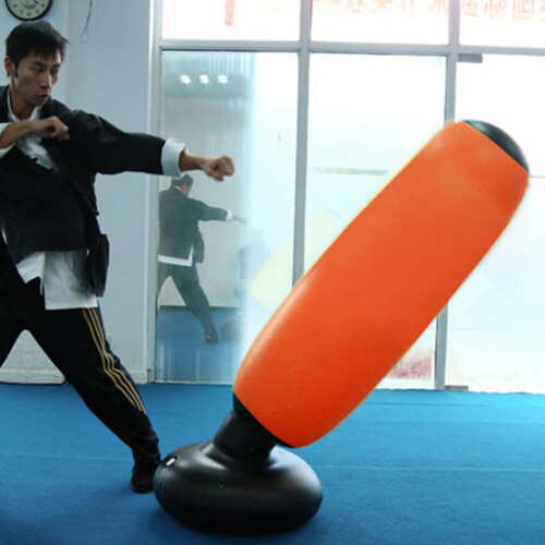 Aufblasbarer Boxsack 160 cm Orange - 65 cm Basis 2