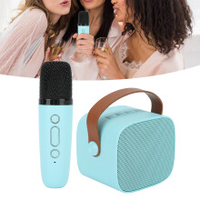 Mini machine de karaoké avec micro sans fil, enceinte Bluetooth – 8x7x6cm, 1500mAh