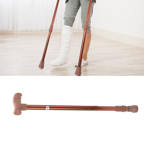 Adjustable Aluminum Walking Cane with Soft Rubber Grip, 59-97cm