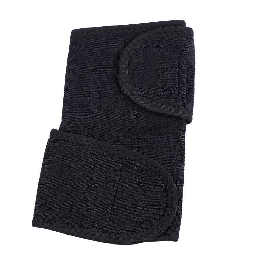Black Adults Sports Elbow Support Brace Pair, Adjustable,