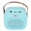 Mini macchina karaoke con microfono wireless, 8x7x6cm, blu 12