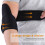 Elbow Support Brace 1 Pair Adults Black 46g 8