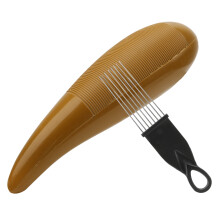 Plastic Guiro with Scraper Children's Orff Percussion Instrument for Music Education