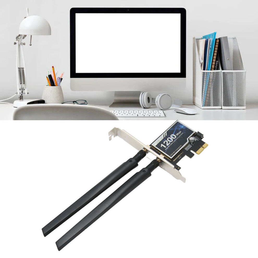 Pcie Ethernet Card 2.4G 300Mbps & 5G 867Mbps Gigabit Networking 9341389375213