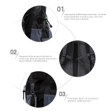 50L Waterproof Hiking Backpack, 56x36x23cm, Black, Green, Blue, Red, Purple