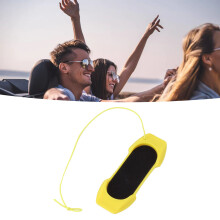 2Pcs Finger Surfboard Mini Portable Skimboard Toy for All Ages Yellow