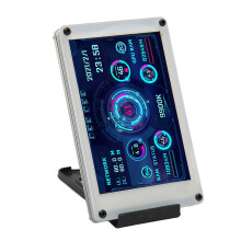 3.5in Dual USB PC Temp Monitor 320x480 IPS Screen White