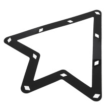 6Pcs Black Billiard Ball Rack Sheets for 9 & 10 Balls, Thin Pool Accessory