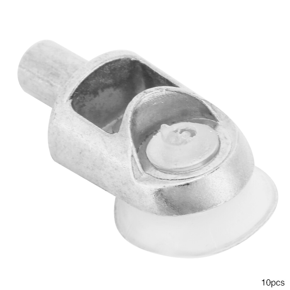 10Pcs Metal Glass Shelf Bracket 16.6Mm Supports For Kitchen Cabinets 4971389377860