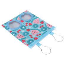 Blaue Wassermelonen-Motiv wasserdichte Kaninchen-Heu-Fütterungsbeutel, mit 2 Löchern