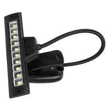 Modell Clip-On schwarze LED-Lampe 27x14x8 cm, AAA/USB