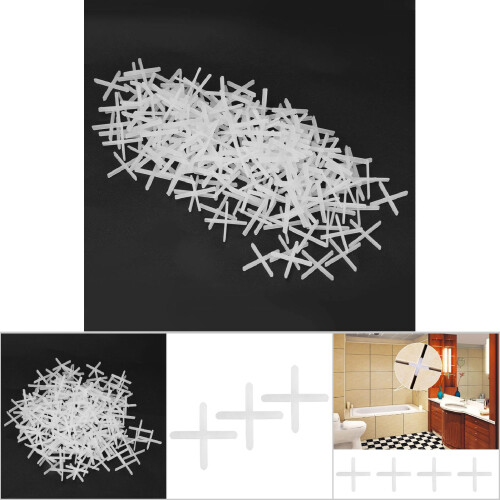 Reusable Ceramic Tile Spacers 2500Pcs Plastic Leveling System 1mm and 1.5mm