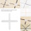 Reusable Ceramic Tile Spacers 2500Pcs Plastic Leveling System 1mm and 1.5mm 7