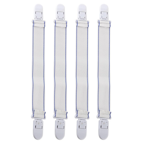 Elastic Sheet Clips 4pcs Secure Corners Strong Elasticity Mattress Holder Straps for Thin Sheets